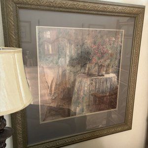 Size 38" X 40" framed classic art .